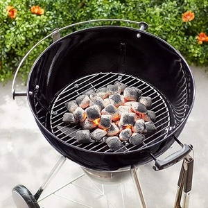 Grille de barbecue ronde de 17 ''solide en acier inoxydable 304 supports de barbecue/filet de cuisson en carbone/accessoires de barbecue - Product Image 4