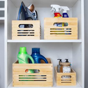 Thu Nhỏ Bằng Gỗ Lưu Trữ Hộp Tự Nhiên Thùng Gỗ Cho Văn Phòng Phòng Ngủ Tủ Quần Áo Hộ Gia Đình Trang Trí Và Tổ Chức - Product Image 2