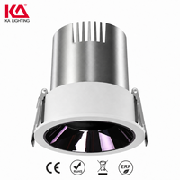 Spot encastré LED en aluminium au design moderne, orientable, SAA avec CRI 90, IP33, dimmable pour usage intérieur et bureau à domicile
