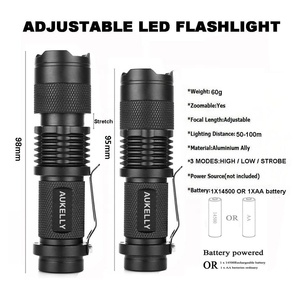 Đèn Pin Led Mini Uv Đèn Pin Chiến Thuật Q5 395nm Đèn Tím Đèn Đen Nhôm Đèn Pin Uv Để Kiểm Tra Tiền - Product Image 2