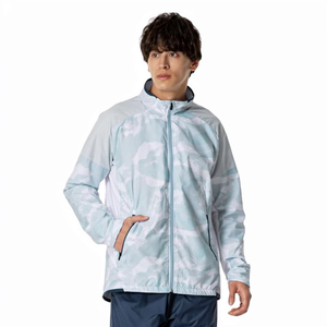 เสื้อสเวตเชิ้ตผ้าฝ้ายทรงโอเวอร์ไซส์แบบยูนิเซ็กซ์ สไตล์เกาหลี ดีไซน์ 2 in 1 ลายพิมพ์แบบ Acid Wash  น้ำหนักปานกลาง กันลม  โลโก้ Silver Head - Product Image 1