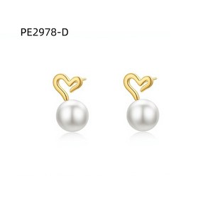 ต่างหูแฟชั่น DE PERLAS PE2978 สำหรับผู้หญิง เครื่องประดับคุณภาพสูง - Product Image 2