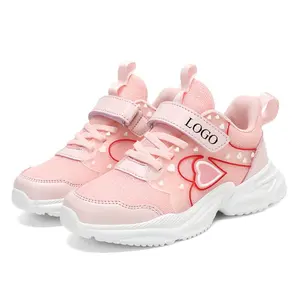 5-12 Years Old Children Shoes Girl Running Student Autumn Girls' Casual Sports Shoes Chaussure Enfant School Sneakers Pink