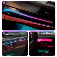 Kit d'éclairage ambiant LED pour voiture KYNCHO pour BMW F10 F15 F25 F30 E70 G11 G20, 64 couleurs, contrôle par application Bluetooth, éclairage intérieur automobile 12V