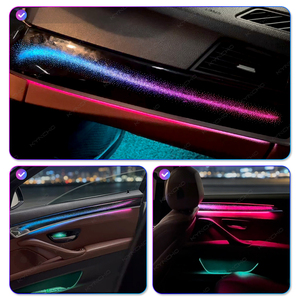 KYNCHO per <span class=keywords><strong>BMW</strong></span> F10 F15 <span class=keywords><strong>F25</strong></span> F30 E70 G11 G20 Kit Luci Ambientali Auto a LED 64 Colori Controllo Bluetooth APP 12V Illuminazione Interna Auto - Product Image 5