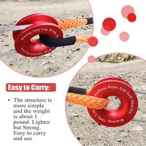 एएमएल ऑटो ट्रेलर पार्ट्स 4x4 ऑफ रोड एवी/ऑव एल्यूमीनियम वांच राउंड winch हुक रिंग स्नैच रिंग रिंग रिकवरी रिंग रिंग रिंग - Product Image 3