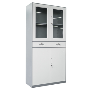 GD WHITE resistente mental doble puerta acero archivador armario archivador tallboy para almacenamiento eficiencia dormitorio gimnasio - Product Image 4
