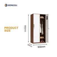 Armoire en acier, casier métallique pour vêtements, penderie de chambre, organisateur de rangement avec tringle pour appartement, maison, dortoir