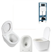 WC de style européen, cuvette de toilettes, WC métro, WC Vortex, WC extérieur, WC Hurricane, réservoir de chasse d'eau, finition brillante, prix usine