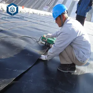High Density Polyethylene Roll HDPE Plastic Roll Pit Liner Pond Liner Geomembrane 2mm Thick Plastic Sheet for Mining
