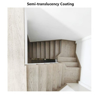 Marches d'escalier droites en chêne rouge Qijia Yishu personnalisées, écologiques et durables, pour escalier flottant moderne d'intérieur QJYS-Ro4162Y5