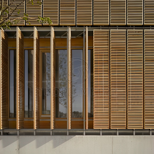 Parement <span class=keywords><strong>métallique</strong></span> écran mural extérieur persienne décorative en aluminium pour façade murale - Product Image 3