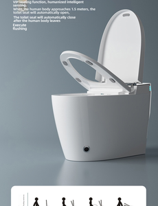 En gros WC intelligent bidet avec chauffage instantané du siège, à poser au sol, design moderne, en céramique premium I - Product Image 6