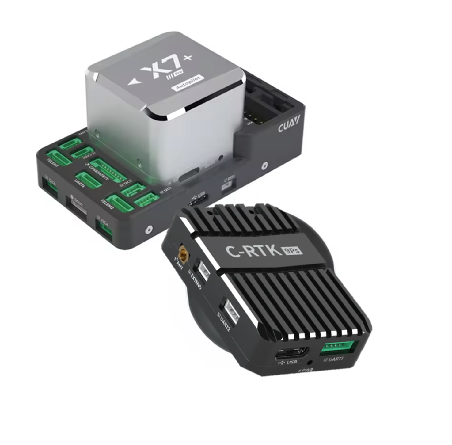 Pro noyau de CUAV X7 + avec le conseil fc + C-RTK 9Ps (sol + air)