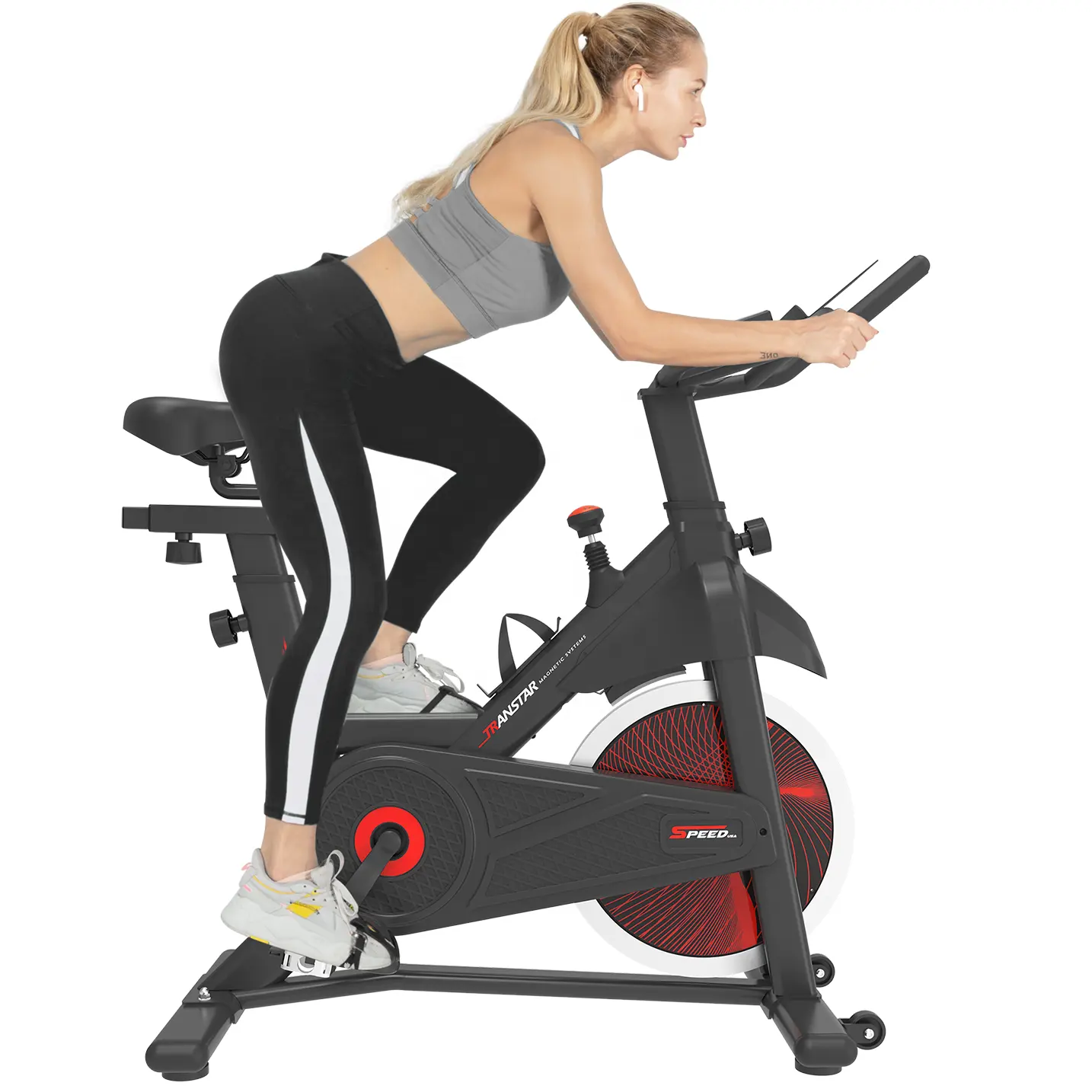 Bicicleta de Fitness profesional para el hogar, bici estática giratoria para interiores, con volante de inercia de 18kg