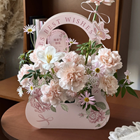 Boîte Cadeau Portable de Luxe en Forme de Papillon, en Matériaux Recyclés, avec Poignée Longue, Petit Panier pour Emballage Cadeau DIY