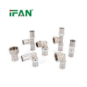 IFAN Prix usine Raccords PEX personnalisés 16mm-32mm, Raccords à sertir en laiton pour plomberie plastique, Raccords en laiton pour tuyauterie PEX - Product Image 1