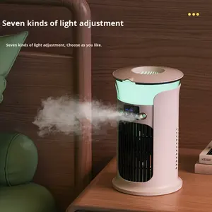 Petit refroidisseur d'air de bureau domestique ventilateur de climatisation multifonction USB portable transfrontalier 3 vitesses en plastique durable - Product Image 4