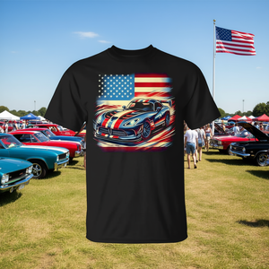 Camiseta Viper American Supercar negra con gráfico para hombre - Product Image 3
