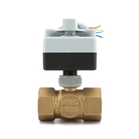 1.0 "Pvc actionné électriquement Mini vanne à bille sanitaire motorisée à 3 voies Tonhe Flow avec actionneur 220v