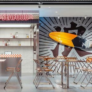 Juegos de mesa de comedor de moda para restaurante comercial Café Hotel Cafetería Mariscos Bar Uso con muebles de metal - Product Image 3