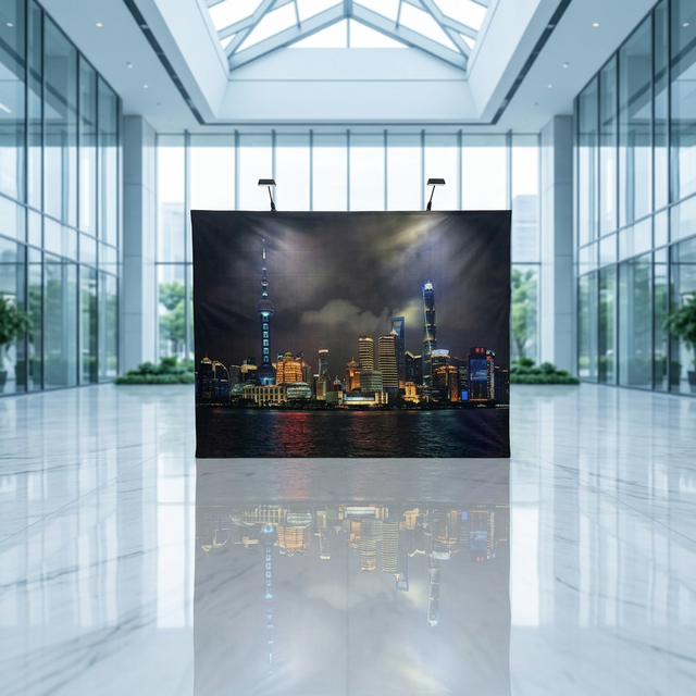 New Design Custom Advertising Trade Show Promotional Foldable Display Stand Printed Horizontal pop up a Frame Banner