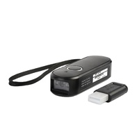 XB-M40 Lector de Códigos de Barras Inalámbrico Portátil 1D CCD con Luz Roja, Escáner de Códigos de Barras de Mano Resistente a Golpes