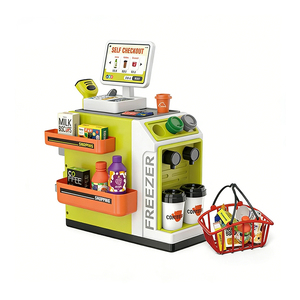 Carrito de Compras de Juguete, Supermercado, Caja Registradora, Escáner, Juego de Imitación de Mercado, Juego de Roles Educativo para Niños - Product Image 6