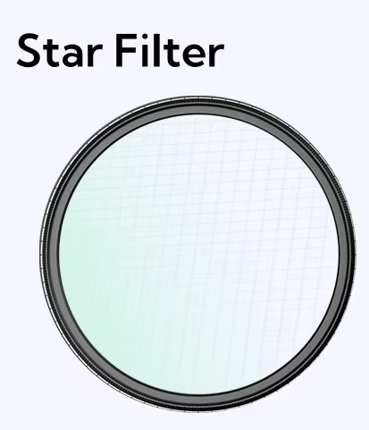 Filtre étoile à six branches
