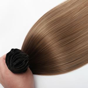Nouvelle Arrivée Extensions de Cheveux Humains Remy Double Drawn de Haute Qualité à Clipser pour Femme Blanche - Product Image 3
