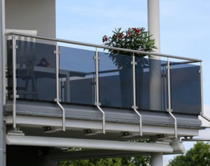 Balustrade en verre trempé en alliage d'<span class=keywords><strong>aluminium</strong></span> moderne et élégante Mehonor, pour <span class=keywords><strong>balcon</strong></span>, montage au sol, durable, installation facile - Product Image 4