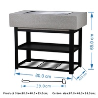 Nouveau design BBQ Grill Table Fire Pit Garden BBQ Grill Fire Bowl Assembly Square Fire Pit avec Low CBM pour une utilisation en extérieur
