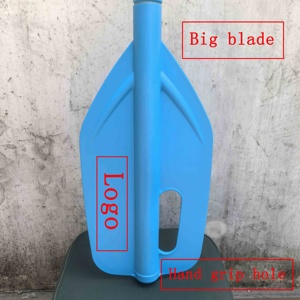 軽量アルミニウムシャフト安全ボートアクセサリー折りたたみ式カヤックオール伸縮式ユニバーサル緊急パドル、プラスチックブレード付き - Product Image 3