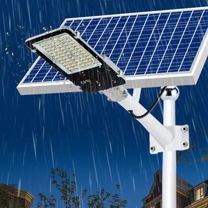 Lampadaire solaire étanche à LED pour jardin, cour, parking, route, <span class=keywords><strong>garage</strong></span>, éclairage extérieur de sécurité du crépuscule à l'aube - Product Image 5