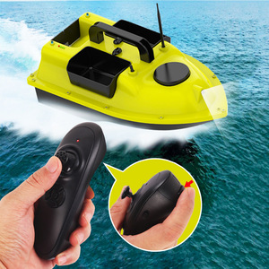 D18 <b>Rc</b> Fishing Bait Boat 54x27x21cm 3 Hoppers Remote <b>Control</b> Battery Powered Cruise <b>Control</b> Yellow - Product Image 3