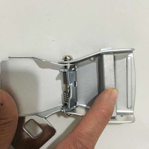 Aluminum Alloy Aircraft Buckle <b>Seat</b> <b>Belt</b> Accessory Silver White <b>Replacement</b> Repair Part For Aviation Yacht Amusement Equipment - Product Image 2