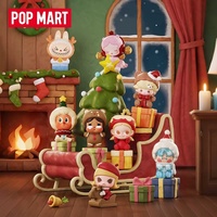 Figurine POP BEAN 100% originale Labubu POPMART, cadeau de Noël, livraison, mini figurine artisanale, boîte mystère, boîte aveugle
