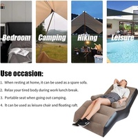 Canapé Chesterfield gonflable, chaise longue pliante pour le sol, lit de repos avec accoudoirs, mobilier de maison, design moderne pliable, pour hôtel et cuisine