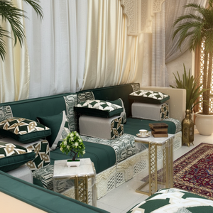 Sofá estilo Majlis árabe, diseño clásico, elegante conjunto para sala de estar, asientos de esquina de lujo, diseño que ahorra espacio - Product Image 3