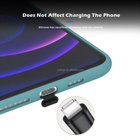 Bouchon anti-poussière universel en silicone pour port de chargeur de téléphone Type-C, accessoire anti-perte, étanche et anti-poussière