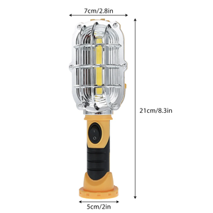Lampe de travail LED portable pour entrepôt, pêche et activités de plein air, lampe magnétique, câble d'urgence, camping, randonnée, chasse WD-500 Por - Product Image 4