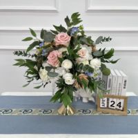 Neue Künstliche Realistische Weiße Seidenrosen-Blumenkugel Anpassbare Größe Hochzeits-Tischdekoration & Tischdekorationen
