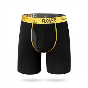 Bóxer para hombre, ropa interior transpirable de algodón y LICRA, venta al por mayor, bóxer para hombre con cintura elástica cómoda - Product Image 1