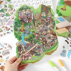 Infeel.Me My Little House Cinquième Édition Autocollant 3D Paysage en EVA Jouet <span class=keywords><strong>de</strong></span> Décompression - Product Image 3