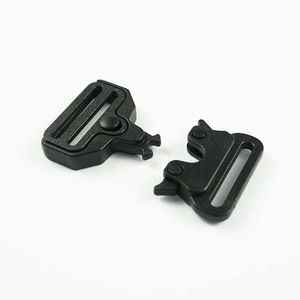 Side Release Buckle 25mm Black Plastic Durable For Bags Backpack <b>Webbing</b> Accessories - Product Image 1