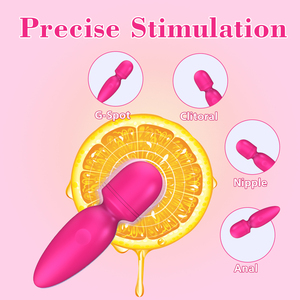 Vibrateur puissant rechargeable par USB pour femmes, baguette vibrante clitoridienne avec 10 modes de vibration, étanche IPX7, mini <span class=keywords><strong>sex</strong></span> toy - Product Image 2