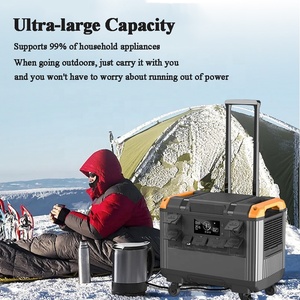 สถานีไฟฟ้าพกพา 110V 220V 3000 วัตต์ เครื่องกำเนิดพลังงานแสงอาทิตย์ 3000w พร้อมแบตเตอรี่ลิเธียมสำหรับแคมป์ปิ้ง เครื่องชาร์จพกพา - Product Image 4