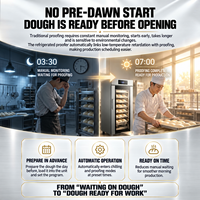 YOSLON Armoire de Fermentation Réfrigérée Automatique à 36 Plateaux pour Boulangerie
