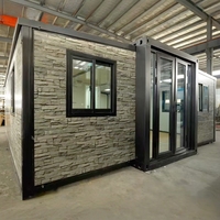 Bâtiment de bureau pliable de 20/40 pieds, conteneur mobile préfabriqué extensible et écologique, certifié CE de haute qualité