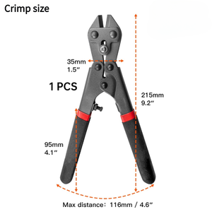 Powerlift Nhiệm Vụ Nặng Nề Công Nghiệp Cấp Cao Carbon Thép Oxy Hóa Đen <span class=keywords><strong>PVC</strong></span> Tráng Xử Lý Câu Cá Uốn Tóc Bồng Kìm Dây - Product Image 4